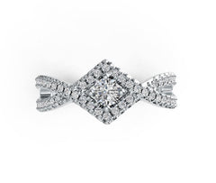 Sterling Silver Moissanite Ring Round RD 3.5mm