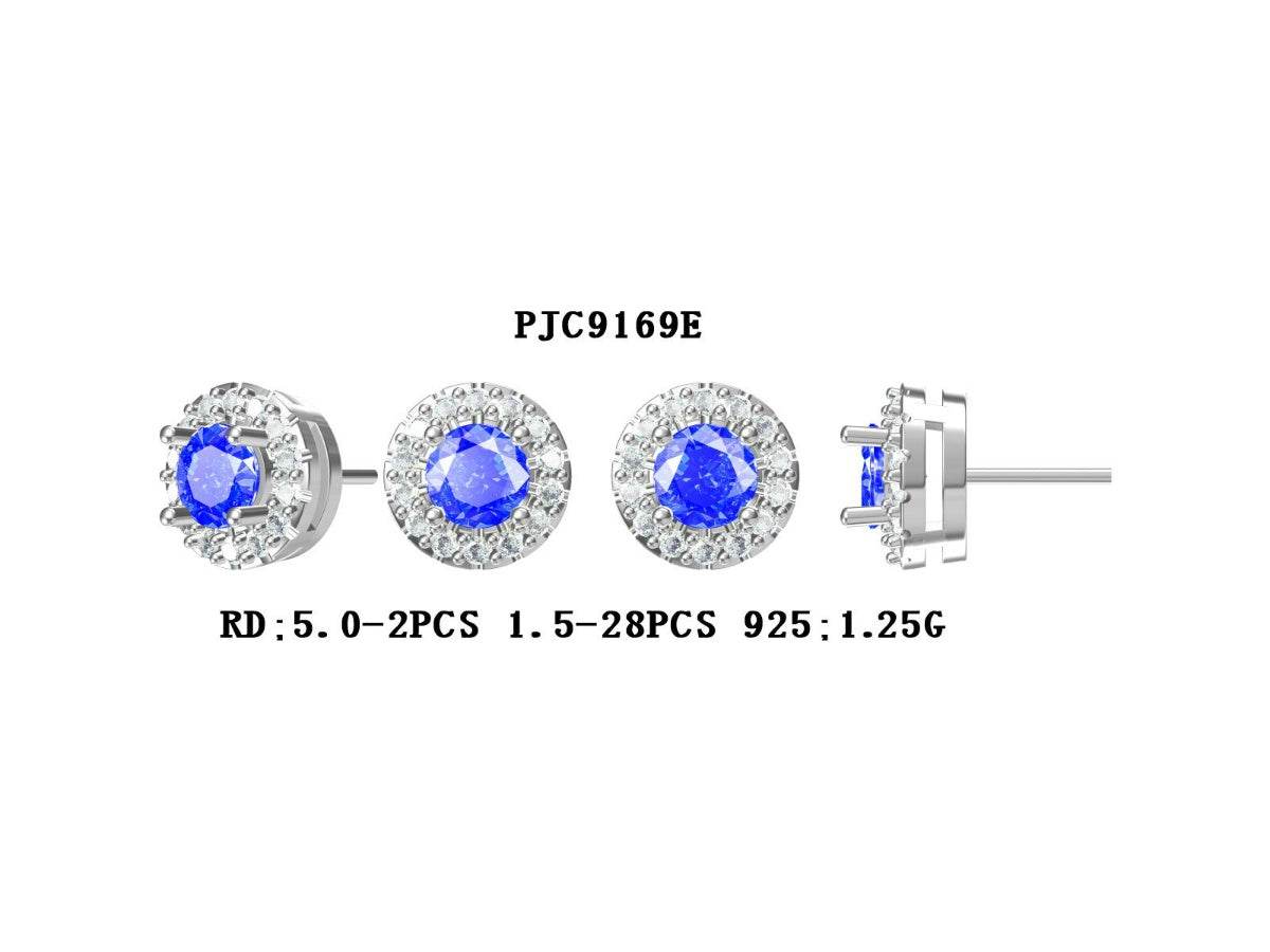 Sterling Silver Semi Mount Earrings Setting Round RD 5x5mm - Syzjewelry