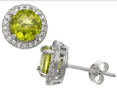 Sterling Silver Semi Mount Earrings Setting Round RD 7x7mm - Syzjewelry
