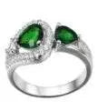 Sterling Silver Semi Mount Ring Setting Pear PE 7X5mm - Syzjewelry