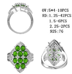 Sterling Silver Semi Mount Ring Setting Oval OV 5X4mm - Syzjewelry