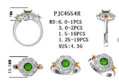 Sterling Silver Semi Mount Ring Setting Round RD 6x6mm - Syzjewelry