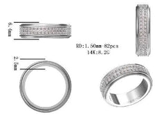 Sterling Silver Semi Mount Ring Setting Round RD 1.5mm - Syzjewelry
