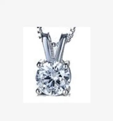 Sterling Silver Semi Mount Pendant Setting Round RD 6x6mm - Syzjewelry