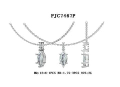Sterling Silver Semi Mount Pendant Setting Marquise MQ 12X6mm - Syzjewelry