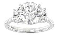 Sterling Silver Semi Mount Ring Setting Round RD Center主石mm - Syzjewelry