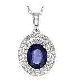 Sterling Silver Semi Mount Pendant Setting Oval OV 9x7mm - Syzjewelry