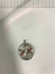 Sterling Silver Semi Mount Pendant Setting Round RD 30mm - Syzjewelry