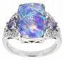 Sterling Silver Semi Mount Ring Setting Cushion CU 14X10mm - Syzjewelry