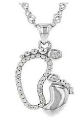 Sterling Silver Semi Mount Pendant Setting Round RD 2x2mm - Syzjewelry