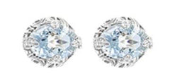 Sterling Silver Semi Mount Earrings Setting Round RD 6x6mm - Syzjewelry