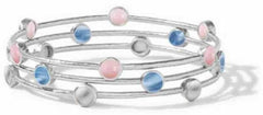 3 Pc Set 18K Gold CVD Diamond or CVD Diamond Bracelet Round RD 6x6mm Cabochon Ba