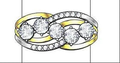 Sterling Silver Semi Mount Ring Setting Round RD 4x4mm - Syzjewelry