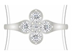 Sterling Silver Semi Mount Ring Setting Round RD 4x4mm - Syzjewelry