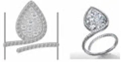 Sterling Silver Semi Mount Ring Setting Round RD 3x3mm - Syzjewelry