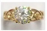Sterling Silver Semi Mount Ring Setting Round RD 8x8mm - Syzjewelry