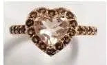 Sterling Silver Semi Mount Ring Setting Heart HT 8X8mm - Syzjewelry