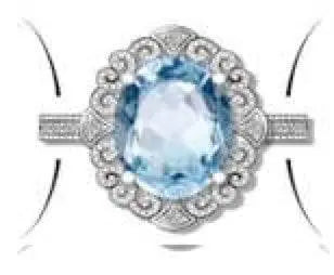 Sterling Silver Semi Mount Ring Setting Oval OV 14X10mm - Syzjewelry
