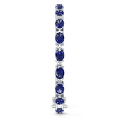 Sterling Silver Moissanite Bracelet Oval OV 7X5mm