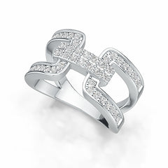 10K Gold Diamond Ring Round RD 1.5mm
