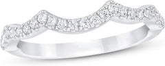2PC Round Brilliant Cut Moissanite Bridal Wedding & Engagement Ring Set for Women
