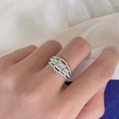 3PCS Princess Cut Wedding Ring Set for Women Moissanite Bridal Ring Set