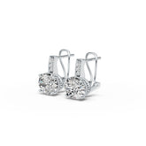 Sterling Silver Moissanite Earrings Oval OV 10X8mm