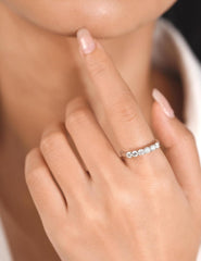 Round Brilliant Cut 6-Stone Moissanite Eternity Wedding Band Ring for Women