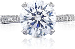 2 PC Round Brilliant Cut CVD Diamond Bridal Wedding & Engagement Ring Set for Women