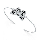Sterling Silver Moissanite or Sapphire Bracelet Round RD 1.5mm