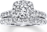 Round Cut Moissanite Sterling Silver Bridal Engagement Ring for Women