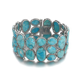 High Quality Natural Turquoise Bracelet S925 Sterling Silver Jewelry Engagement Gift