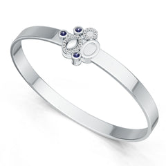 Sterling Silver Moissanite or Sapphire Bracelet Round RD 2.5mm