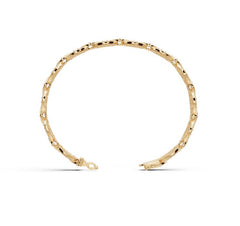 Sterling Silver Moissanite Bracelet Round RD 2x2mm Extenable W/ Moissanite