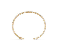 Sterling Silver Tennis Moissanite Bracelet Round RD 4x4mm