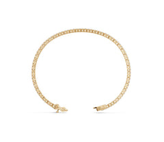 Sterling Silver Tennis Moissanite Bracelet Round RD 2x2mm