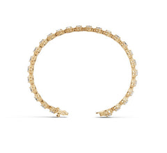 Sterling Silver Moissanite Bracelet 3x3mm
