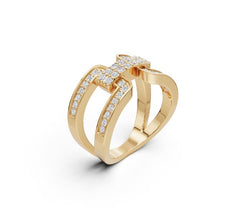Sterling Silver Moissanite Ring Round RD 1.5mm