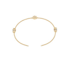 Sterling Silver Moissanite Bracelet 5x5mm