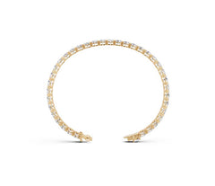 Sterling Silver Tennis Moissanite Bracelet RD 5x5mm