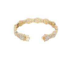 Sterling Silver Moissanite Bracelet 2X2X1.1mm