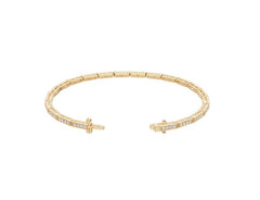 Sterling Silver Moissanite Bracelet Round RD 1.5mm