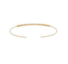 Sterling Silver Moissanite Bracelet 5x3mm