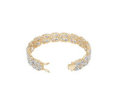 Sterling Silver Moissanite Bracelet Pear PE 8X6mm