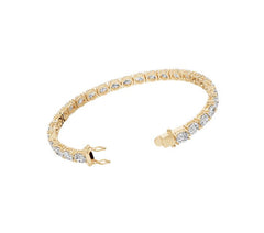 Sterling Silver Moissanite Bracelet 6X5MM