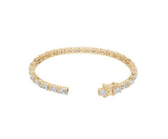 Sterling Silver Moissanite Bracelet Oval OV 6X4mm