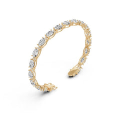 Sterling Silver Moissanite Bracelet 8X6mm
