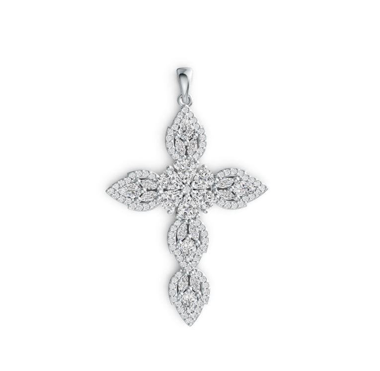 Sterling Silver Semi Mount Pendant Setting Pear PE 5X4mm PE 5X3mm MQ 4X2mm - Syzjewelry