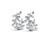 Sterling Silver Semi Mount Earrings Setting Round RD 3.5mm DHJ