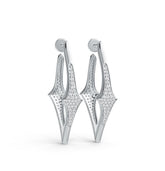 Sterling Silver Semi Mount Earrings Setting Round RD 1.25mm DHJ